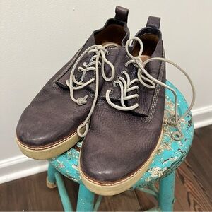 BLACKSTONE GENUINE LEATHER INDIGO LACE UP SNEAKER CASUAL SHOE SIZE 10